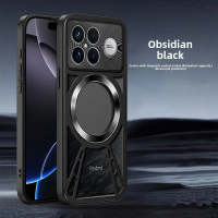 Sarung telefon logam berongga dengan pengudaraan yang ringan dan magnetik, sesuai untuk Poco F8 Pro 
