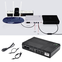 Mini UPS Router Optical Cat อะแดปเตอร์ Uninterruptible แหล่งจ่ายไฟ DC สำรองแหล่งจ่ายไฟ AC 110V 220V To DC 5V 9V 12V 15V 24V