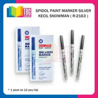 1 PCS SPIDOL PAINT MARKER KECIL SNOWMAN (PERMANENT) / SPIDOL PERMANENT / PAINT MARKER SILVER KECIL R