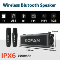 Wireless Audience Bluetooth Speakers Outdoor KTV System Portable 3D Surround Home Theater Karaoke System Caixa De Som RGB IPX6