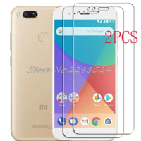 2PCS FOR Xiaomi Mi A1 5X High HD Tempered Glass Protective On MiA1 MI5X Screen Protector Film Cover