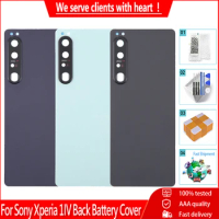 For Sony Xperia 1 IV Back Battery Cover OIriginal Housing XQ-CT72 XQ-CT54 Rear Door Case With Camera Glass Lens Replacement