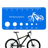 Portable Screw Gauge Screw Thread Measure Gauge For Mountain Bike Bolts Bolt And Nut Identifier Gauge For Folding Bikes Road