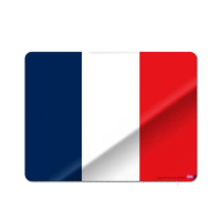 【BORSU】極薄鼠墊_TRAVEL_法國國旗(台灣製 滑鼠墊 國旗 耐用)