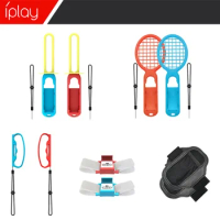 Switch Sports Accessories Bundle for Nintendo Switch Sport Game Joycon 10 In 1 Kit with Controller Straps Wrist Dance Racket