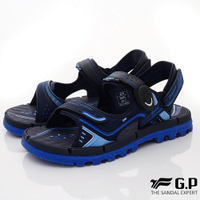 GP 涼拖鞋-磁扣絆帶排水涼鞋款G2375-20藍色(男女段)