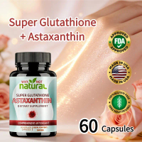 Super Glutathione + Astaxanthin: 1200mg Glutathione + 10mg Astaxanthin + 90mg Chiết xuất cây kế sữa,