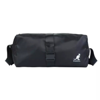 KANGOL 側背包 黑色 袋鼠 小型 多功能 旅行袋 6555172320
