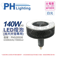 PHILIPS飛利浦 LED 140W 6500K 白光 120度 E40 全電壓 IP40 天井燈專用燈泡 _ PH520530