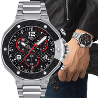 TISSOT 天梭 官方授權 T-RACE MoToGP計時腕錶-T1414171105700/45mm限量款