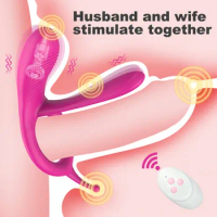 Male Penis Cock Rings Couples Vibrator Delay Ejaculation Butt Plug Anal G Spot Vibrator Clitoris Stimulator Sex Toys For Couples