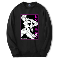 2024 Hot Anime Hunter X Hunter Sweatshirt Men Women Killua Hisoka Graphic Hoodie Hip Hop Fleece Oversize Streetwear Pullover