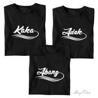 Baju Couple Pasangan Keluarga / Kaos Kapel Anak Laki dan Perempuan untuk Abang Adek Kakak / Atasan K