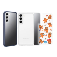 【Samsung 三星】原廠 S22 S901 /S22+ S906邊框背蓋兩用保護殼_贈聯名背板(盒裝)