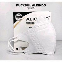 Masker Alkindo Duckbill 4ply isi 50s Original Hitam