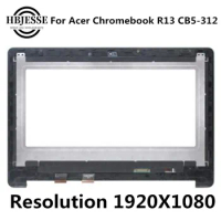 Original 13.3" Touch LCD screen assembly with bezel for Acer Chromebook R13 CB5-312T-K5X4 1920*1080