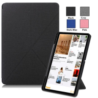 Smart Folio Cover for Samsung Tab S7 S8 Plus FE Case with Pen Holder Multi-folding Stand for Galaxy Tab S7 FE Plus Book Cover