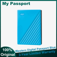 Western Digital My Passport PHDD Blue 1TB 2TB 4TB 5TB Portable External Hard Drive with backup software and password protection