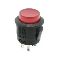 DC 12V Volts 20A Red Light Indicator Lamp Car Vehicle Push Button Switch