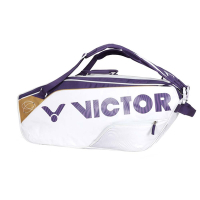 VICTOR 6支裝羽拍包-後背包 雙肩包 肩背包 球拍袋 羽球 勝利 BR9213TTY-AJ 白紫金