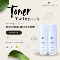 NAAVAGREEN [BUNDLING TWINPACK] Skin Toner  dengan Anti Pollutan PHA 100g untuk  Penyegar  Wajah