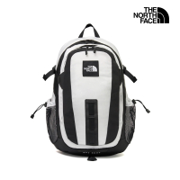 【The North Face】北面男女款黑白拼接DWR防潑水休閒後背包｜3KYJLA9