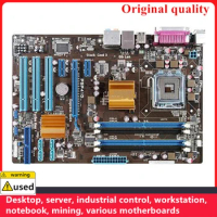 For P5P41D Motherboards LGA 775 DDR2 8GB ATX For Intel G41 Desktop Mainboard PCI-E2.0 SATA II USB2.0