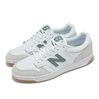 【NEW BALANCE】休閒鞋 480 男鞋 女鞋 白 綠 皮革 復古 膠底 小白鞋 情侶鞋 NB(BB480LYG-D)