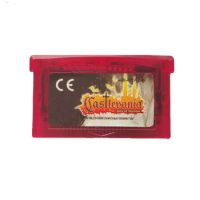 Video Game Castlevania Aria of Sorrow for 32 Bit Handheld Player Cartridge Console EUR Version Card Red Shell