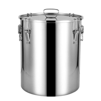 304不銹鋼油桶密封桶家用廚房加厚食用油花生油桶牛奶桶50斤100斤