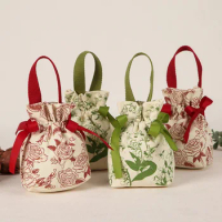 New Creative Candy Bag Canvas Bag Cotton Bag Portable Candy Bag Simple Candy Box Back Gift Box Accompanying Gift Box