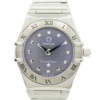 【二手名牌BRAND OFF】OMEGA 歐米茄 黑色錶盤 不鏽鋼 Constellation Ladies 腕錶 1561.61