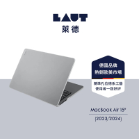 【LAUT 萊德】Macbook Air 15吋（2023/2024）霧面筆電保護殼-白(適用M2/M3電腦殼)