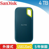 【最高22%回饋 5000點】   SanDisk E61 4TB 行動固態硬碟 (夜幕綠)