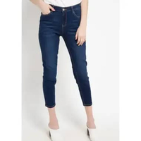 Giordano Women's Crop Audrey Jeans (Super Skinny) 0542800386 24 Dark Indigo
