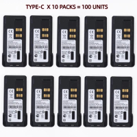 100PCS 7.4V 3000mAh Non-Im-pres Li-Ion Battery Type-C for Motorola XiR P8668 8660 8668i GP328D for PMNN4409 PMNN4407 PMNN4493