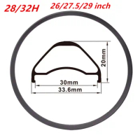1pc Rims 26 27.5 29 inch 28/32 Holes French Valve （6.5mm) MTB Rim Bike Wheel Bicycle Parts (PER PIECE)