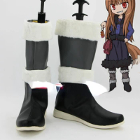 Spice and Wolf Holo Cosplay Shoes Boots Halloween Cosplay Costume Accessory