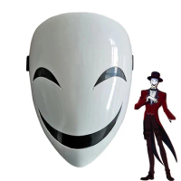 Anime Black Bullet Kagetane Hiruko Cosplay Masks Unisex Burakku Buretto Smile Full Face Headgear Mask Halloween Gift Cos Props