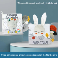 1PC Newborn Baby Toys Montessori Fabric Book Newborn Early Learning Develop Readings Cloth Books