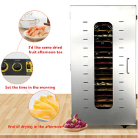 Commercial food dryer for drying food dehydrator 20layers