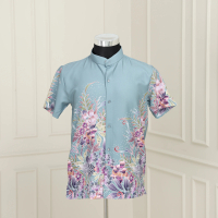 KEMEJA Men's Batik Shirt Short Sleeve / XS TO 5XL