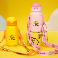 BÌNH GIỮ NHIỆT HÌNH VỊT VÀNG (G-DUCK) SIÊU XINH 450ML LÕI INOX 304 (BBVT)