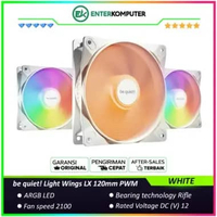 be quiet! Light Wings LX 120mm PWM High-speed White Triple Pack - Great Performance and Impressive L