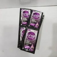 Shampoo Sampo Sachet Renceng Sunsilk Soft & Smooth, Black Shine, Conditioner Halus Lembut, Hitam Ber
