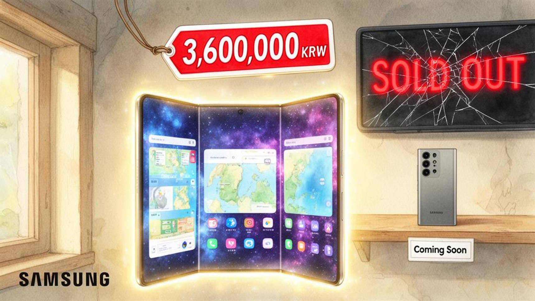 サムスン「Galaxy Z Tri-Fold」韓国での販売を3ヶ月で終了へ…超高額 
