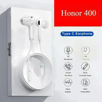 For Honor 400  Type C Wired Earbuds Headphones for Honor 400 Headphones Accessories DNY-NX9