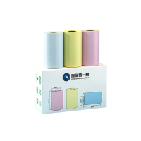 【PeriPage】豬一桃紙廠57mm 彩色貼紙(感熱貼紙/標籤貼紙/標籤紙/打印紙/熱敏紙)