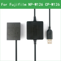NP-W126 W126S Dummy Battery&amp;DC Power Bank USB Cable for Fujifilm X-S10 X-H1 X-M1 X-T1 X-T2 X-T3 X-T10 X-T20 X-T30 X-T100 X-T200