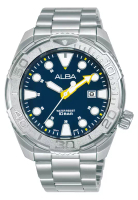 Alba Alba Active - Jam Tangan Pria - Silver Blue - Stainless Steel Bracelet - AG8M19X1